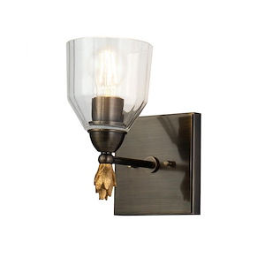 Bolivar - 1 Light Wall Sconce-9.5 Inches Tall and 6 Inches Wide - 1093533