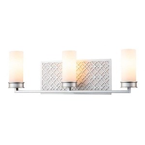 Ziggy - 3 Light Bath Vanity In Art Deco Style-7.5 Inches Tall and 24 Inches Wide - 1285793