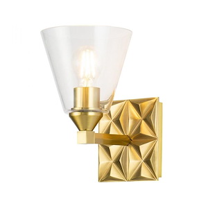 Alpha - 1 Light Wall Sconce-10 Inches Tall and 6.5 Inches Wide