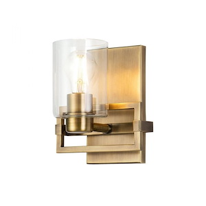 Arcadia - 1 Light wall Sconce-9 Inches Tall and 5 Inches Wide - 1253028