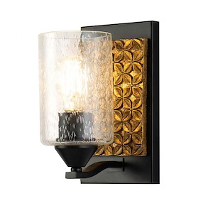 Arcadia - 1 Light wall Sconce-9 Inches Tall and 5 Inches Wide - 1253240