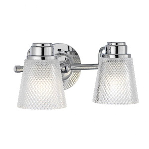 Hudson - 6W 2 LED Bath Vanity-6.25 Inches Tall and 13.5 Inches Wide