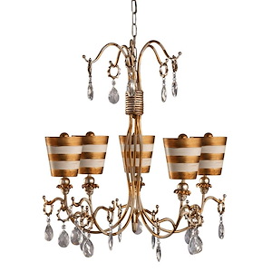 Tivoli - 5 Light Chandelier In Eclectic Style-25.5 Inches Tall and 30 Inches Wide - 903562