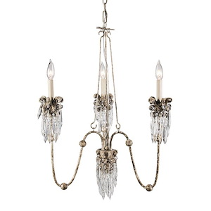 Venetian - 3 Light Mini Chandelier In Traditional Style-30.5 Inches Tall and 25.5 Inches Wide