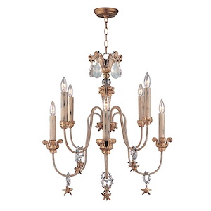 Mignon - 8 Light Chandelier-28 Inches Tall and 25 Inches Wide