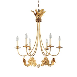 Sweet Olive - 6 Light Chandelier In Traditional Style-27 Inches Tall and 26 Inches Wide