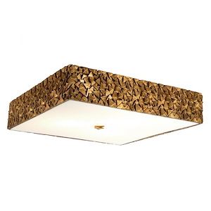 Mosaic - 4 Light Square Flush Mount-4.5 Inches Tall and 20 Inches Wide