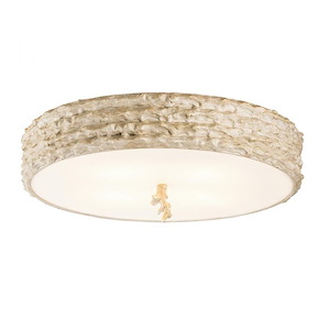 Trellis - 4 Light Flush Mount-6.5 Inches Tall and 20 Inches Wide
