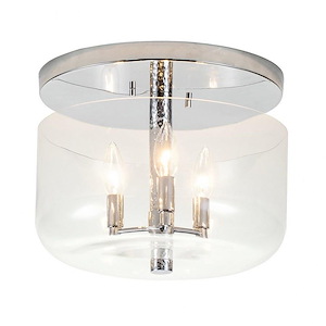 Rampart - 3 Light Flush Mount-10 Inches Tall and 13 Inches Wide - 1093583