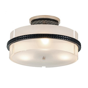 Mazant - 3 Light Semi-Flush Mount-10 Inches Tall and 16.5 Inches Wide - 1093557