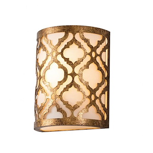 Arabella - 1 Light Wall Sconce In Transitional Style-10 Inches Tall and 8 Inches Wide