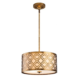 Arabella - 2 Light Convertible Pendant In Transitional Style-8 Inches Tall and 16 Inches Wide