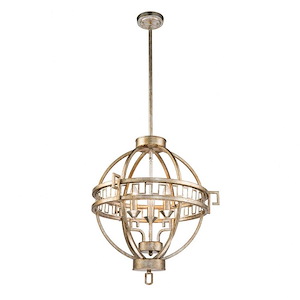 Lemuria - 4 Light Globe Chandelier In Transitional Style-22 Inches Tall and 23 Inches Wide