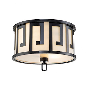 Lemuria - 2 Light Flush Mount-8 Inches Tall and 15 Inches Wide - 1285806