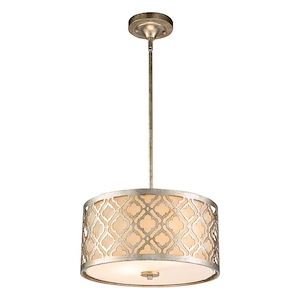 Lemuria - 2 Light Medium Pendant In Transitional Style-13 Inches Tall and 15 Inches Wide