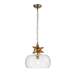 Toissant - 1 Light Pendant-15.5 Inches Tall and 15.5 Inches Wide - 1285818