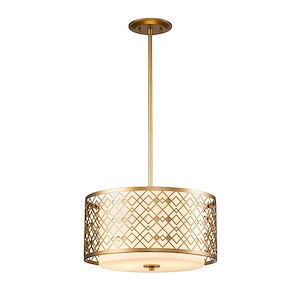 Ziggy - 2 Light Pendant In Art Deco Style-9.25 Inches Tall and 16 Inches Wide