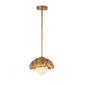 Mosaic Luxe - 4W 1 LED Pendant-8 Inches Tall and 10.5 Inches Wide