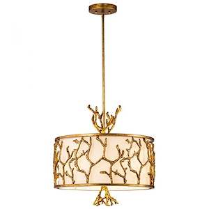 Coral  - 3 Light Chandelier-21 Inches Tall and 20 Inches Wide - 1335348