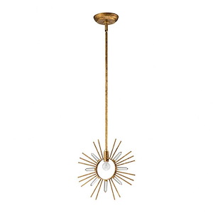 Sun King - 1 Light Pendant-12.5 Inches Tall and 12 Inches Wide - 1285824