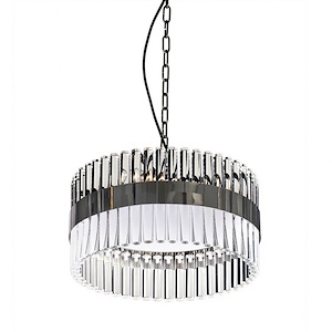 Metro - 6 Light Pendant In Transitional Style-8 Inches Tall and 16 Inches Wide