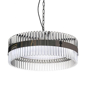 Metro - 9 Light Large Pendant In Transitional Style-8 Inches Tall and 24 Inches Wide
