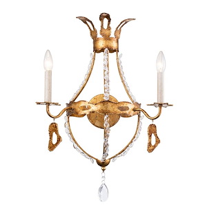 Monteleone - 2 Light Wall Sconce In Traditional Style-5 Inches Tall and 11.7 Inches Wide - 1093558