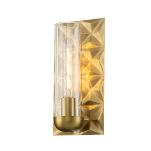 Alpha - 1 Light Wall Sconce-12 Inches Tall and 6 Inches Wide