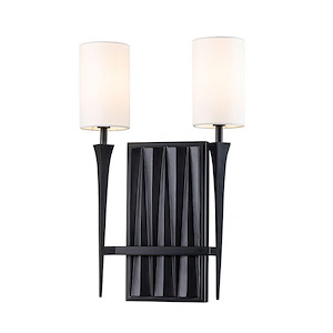 Crest - 2 Light Wall Sconce-18 Inches Tall and 12 Inches Wide