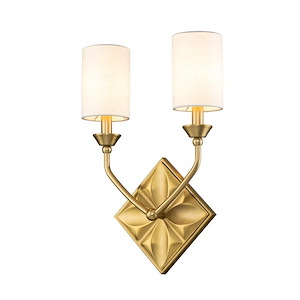 Epsilon - 2 Light Wall Sconce-17 Inches Tall and 12 Inches Wide