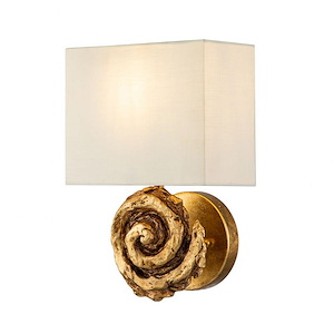 Swirl - 1 Light Wall Sconce-12.5 Inches Tall and 9 Inches Wide - 1285836