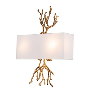Coral - 2 Light Wall Sconce-20.5 Inches Tall and 15 Inches Wide