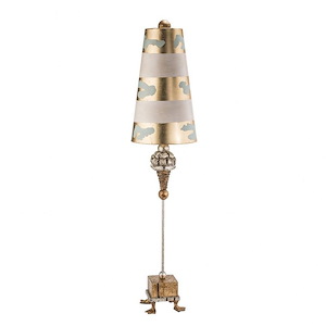 Pompadour Luxe - 1 Light Buffet Table Lamp In Traditional Style-40 Inches Tall and 9 Inches Wide