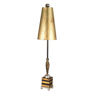 Noma Luxe - 1 Light Buffet Table Lamp In Traditional Style-40 Inches Tall and 7 Inches Wide