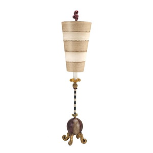 Le Cirque - 1 Light Buffet Table Lamp In Eclectic Style-37 Inches Tall and 9 Inches Wide