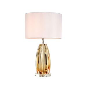 Cognac - 1 Light Accent Table Lamp In Transitional Style-25 Inches Tall and 14 Inches Wide