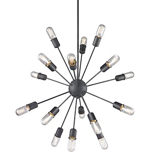 Stanhill Vision-16 Light 40 Watt Chandelier-30 Inch Wide and 31 Inch Tall