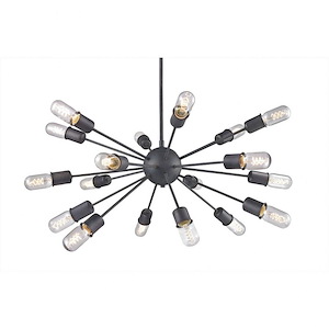 Stanhill Vision-18 Light 40 Watt Chandelier-34 Inch Wide and 14.5 Inch Tall - 885852