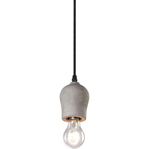 Industrial Collection-1 Light 60 Watt Pendant-3.125 Inch Wide and 4.125 Inch Tall