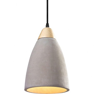 Industrial Collection-1 Light 60 Watt Pendant-8 Inch Wide and 12 Inch Tall - 1227304