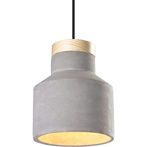 Industrial Collection-1 Light 60 Watt Pendant-8.625 Inch Wide and 10.625 Inch Tall - 1227226