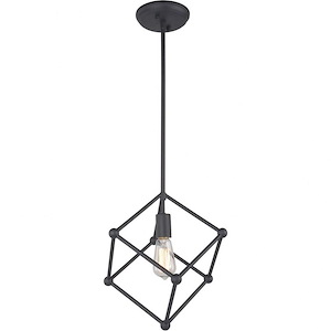 Hoek Collection-1 Light 100 Watt Pendant-13 Inch Wide and 14 Inch Tall - 1227425