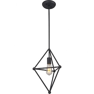Hoek Collection-1 Light 100 Watt Pendant-12 Inch Wide and 16 Inch Tall - 1227227