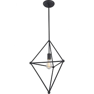 Hoek Collection-1 Light 100 Watt Pendant-16 Inch Wide and 22 Inch Tall - 1227305