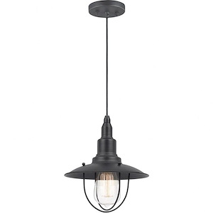 Clarkson-1 Light 60 Watt Pendant-8 Inch Wide and 9 Inch Tall - 885584