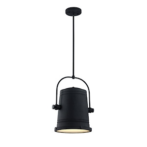 Secchio-1 Light 14.5 Watt Pendant-12 Inch Wide and 15 Inch Tall