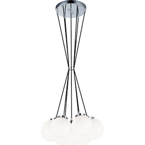 The Bougie-7 Light 40 Watt Pendant-18 Inch Wide and 8 Inch Tall