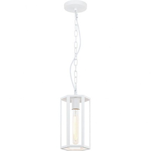Creed-1 Light 10 Watt LED Pendant-6 Inch Wide and 10 Inch Tall