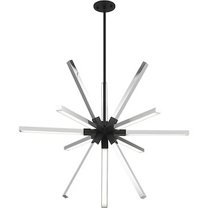 Asterisk-3 Light Pendants-37.375 Inch Wide and 4.875 Inch Tall - 1161353