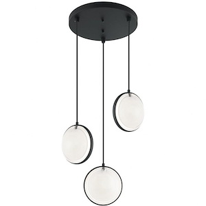 Chatoyant-3 Light Pendants-13 Inch Wide and 26 Inch Tall
